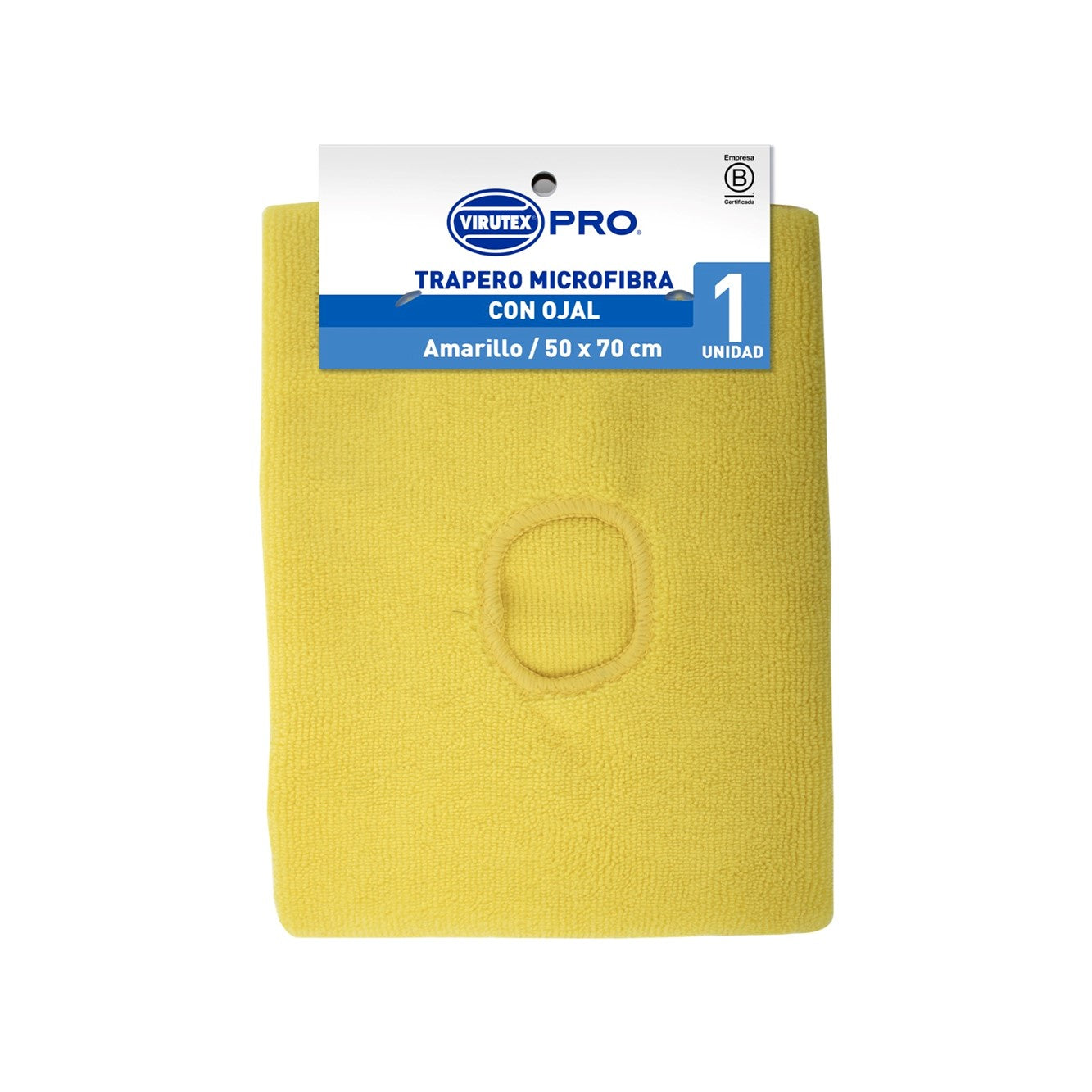 Repuesto Trapeador Microfibra Amarillo 50 x 70 cm Virutex
