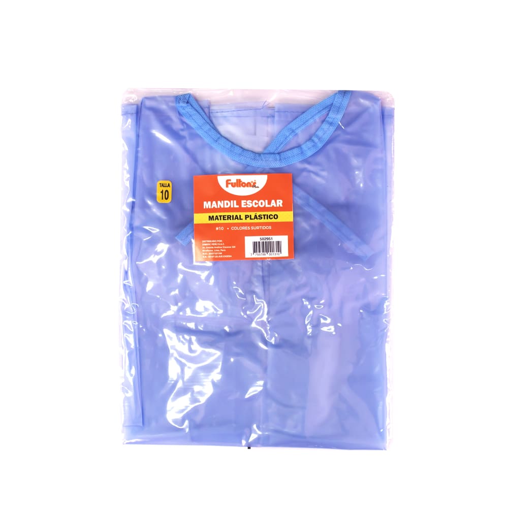 Mandil plástico escolar surtido #10