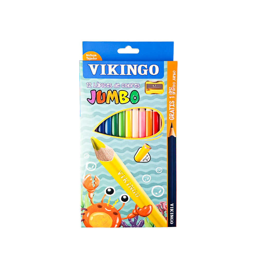 Colores triangulares jumbo x12 unidades Vikingo
