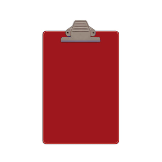 Tablero plástico A4 rojo Artesco