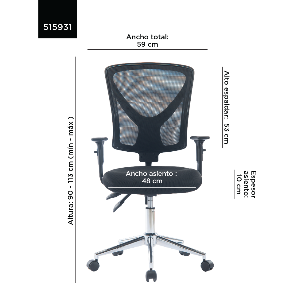 Silla ejecutiva RTA-6020 Venso
