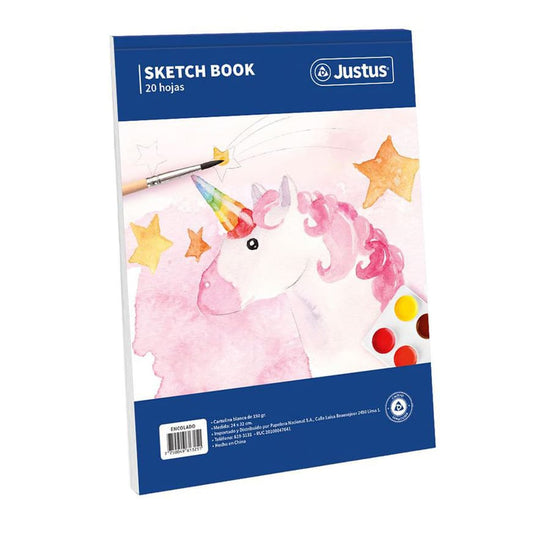 Sketch book dibujo 20 hojas Justus