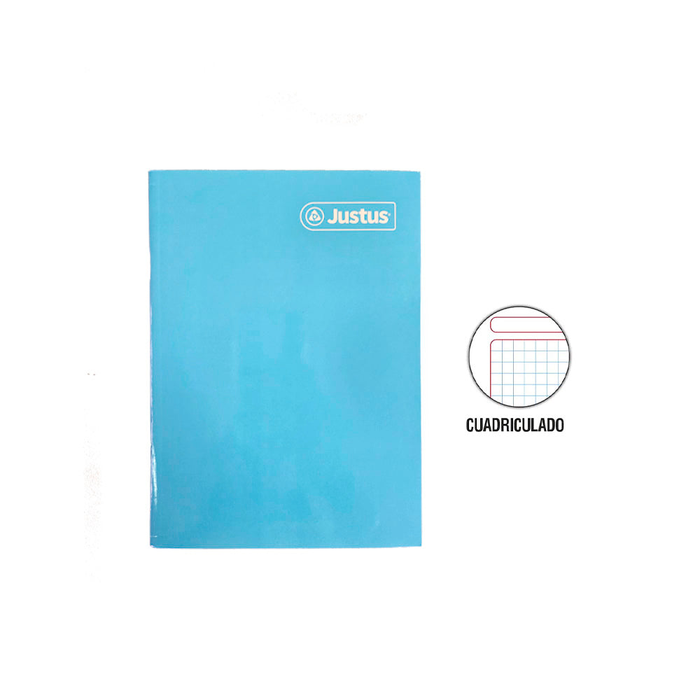 Cuaderno engrapado cuadriculado A5 80 hojas Justus