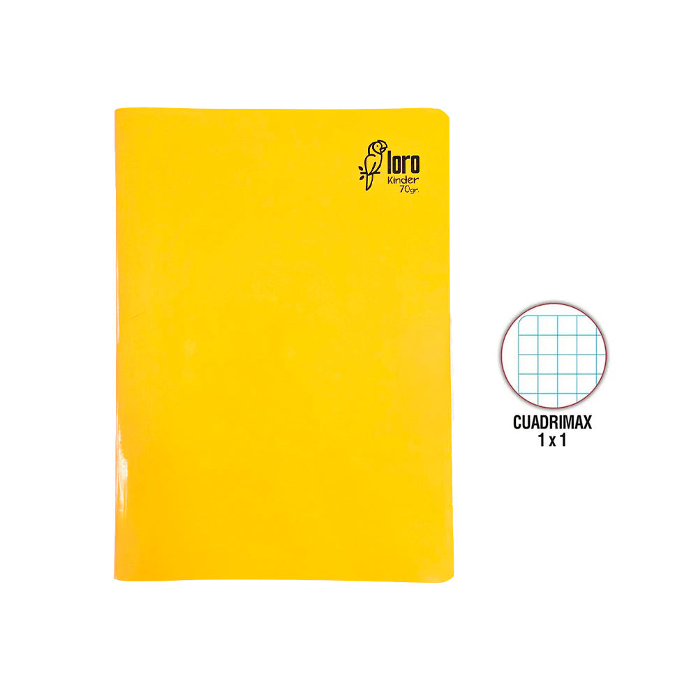 Cuaderno engrapado cuadrimax 1x1 A4 80 hojas Loro
