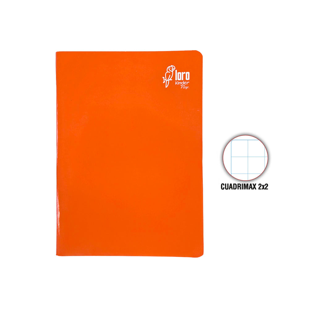Cuaderno engrapado cuadrimax 2x2 A4 80 hojas Loro