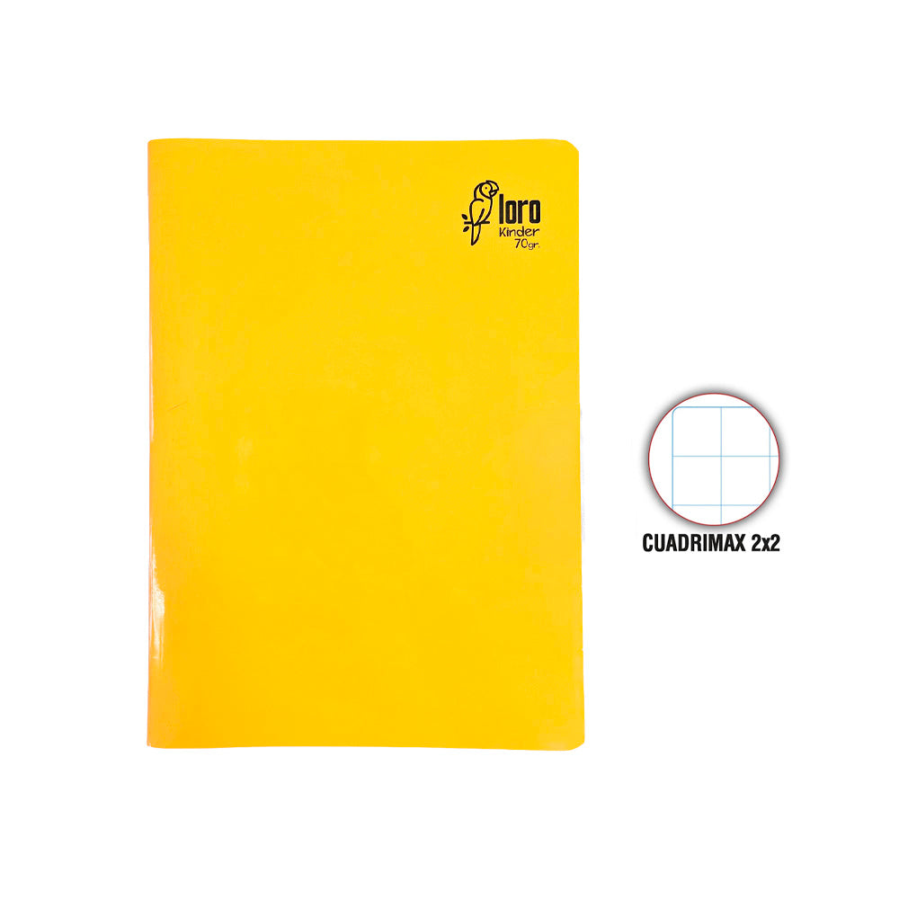 Cuaderno engrapado cuadrimax 2x2 A4 80 hojas Loro