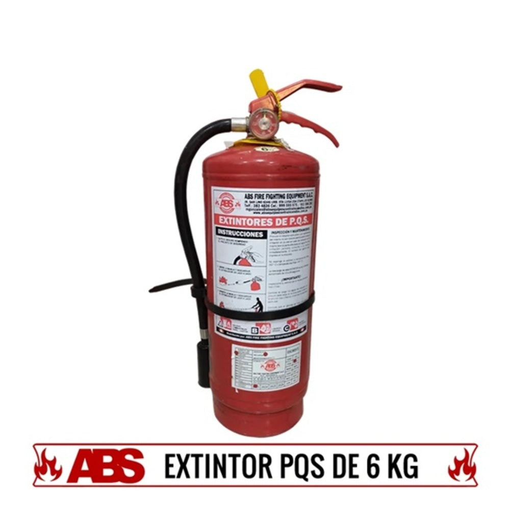 Extintor PQS-ABC 6KG Nacional