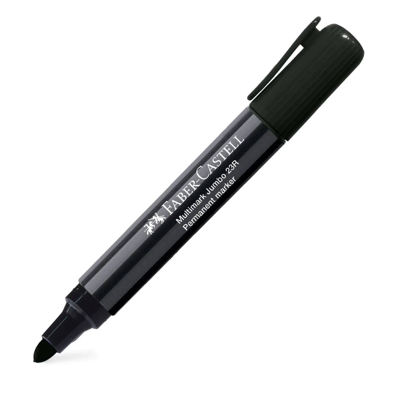Marcador permanente punta redonda negro 23R