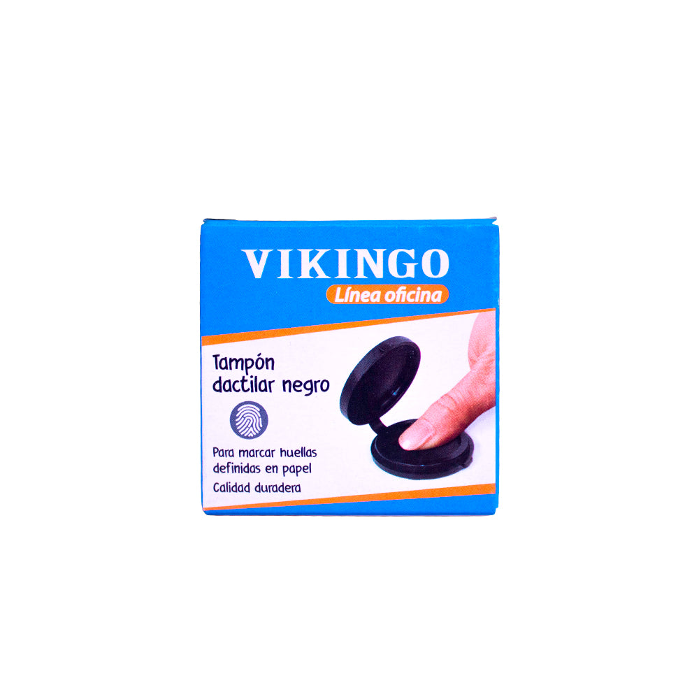 Tampon dactilar negro Vikingo