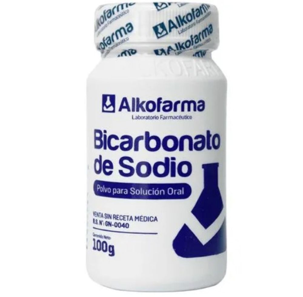 Bicarbonato de sodio pote x 100 g Alkofarma
