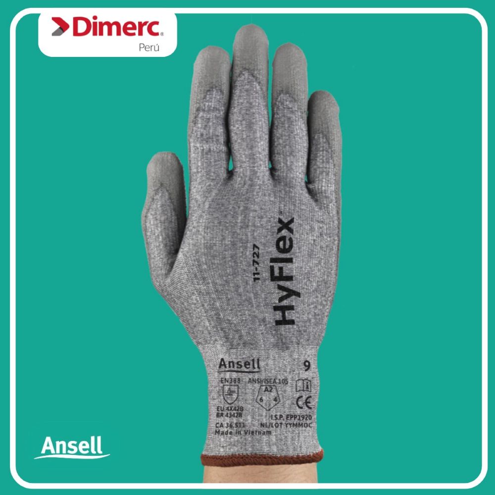 Guantes resistentes a la abrasion hyflex 11 727 talla 8 Ansell