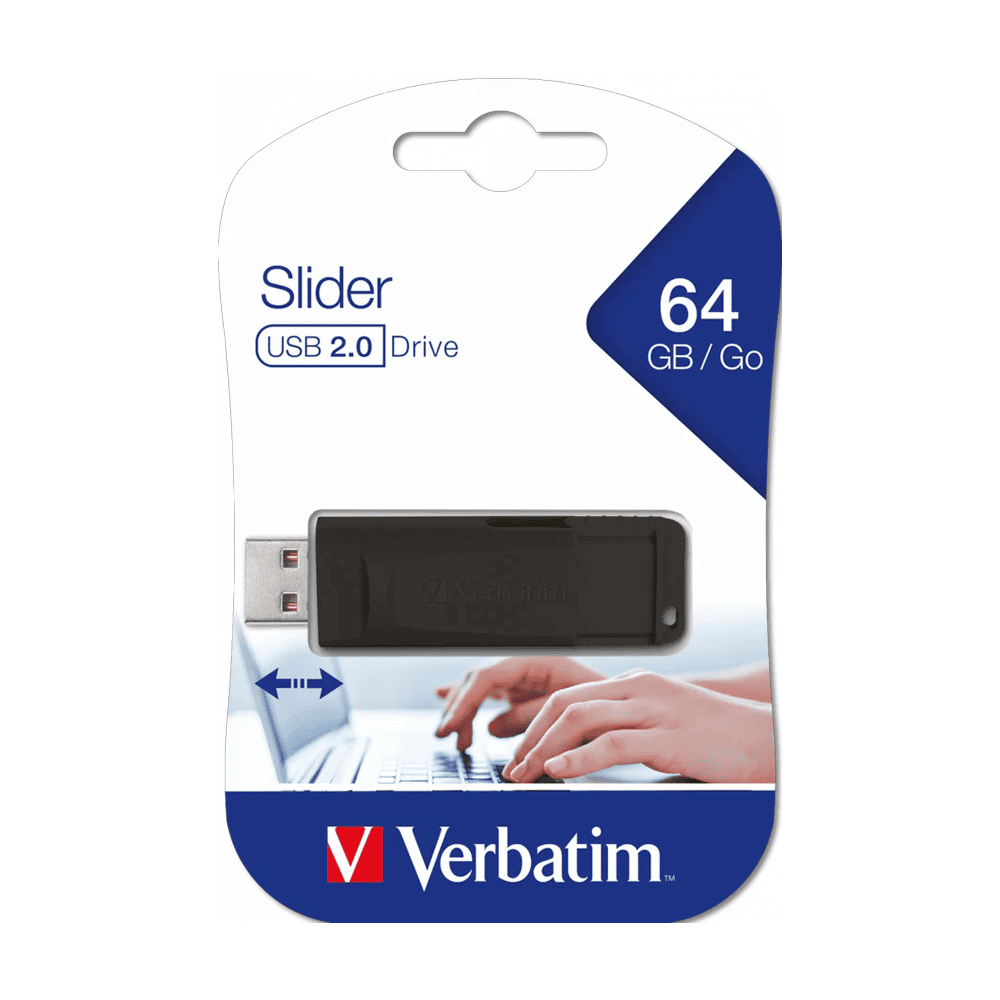 Memoria usb 64gb 2.0 slider Verbatim