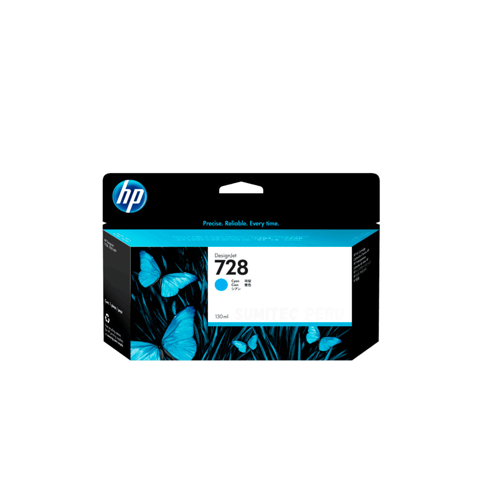 Tinta F9J67A (728) 130ml cyan HP