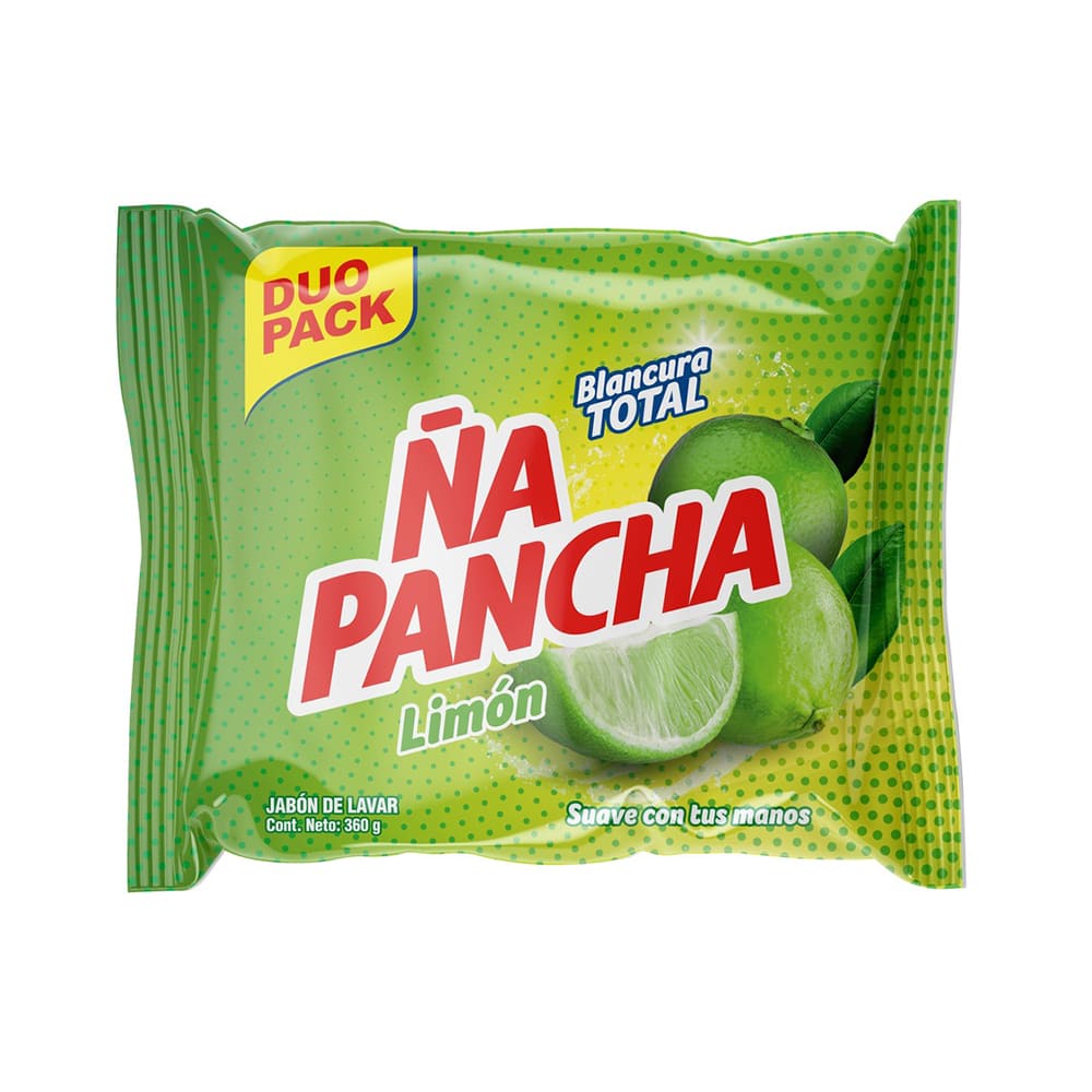 Jabón barra limón pack 2 x 180 gr Ña Pancha