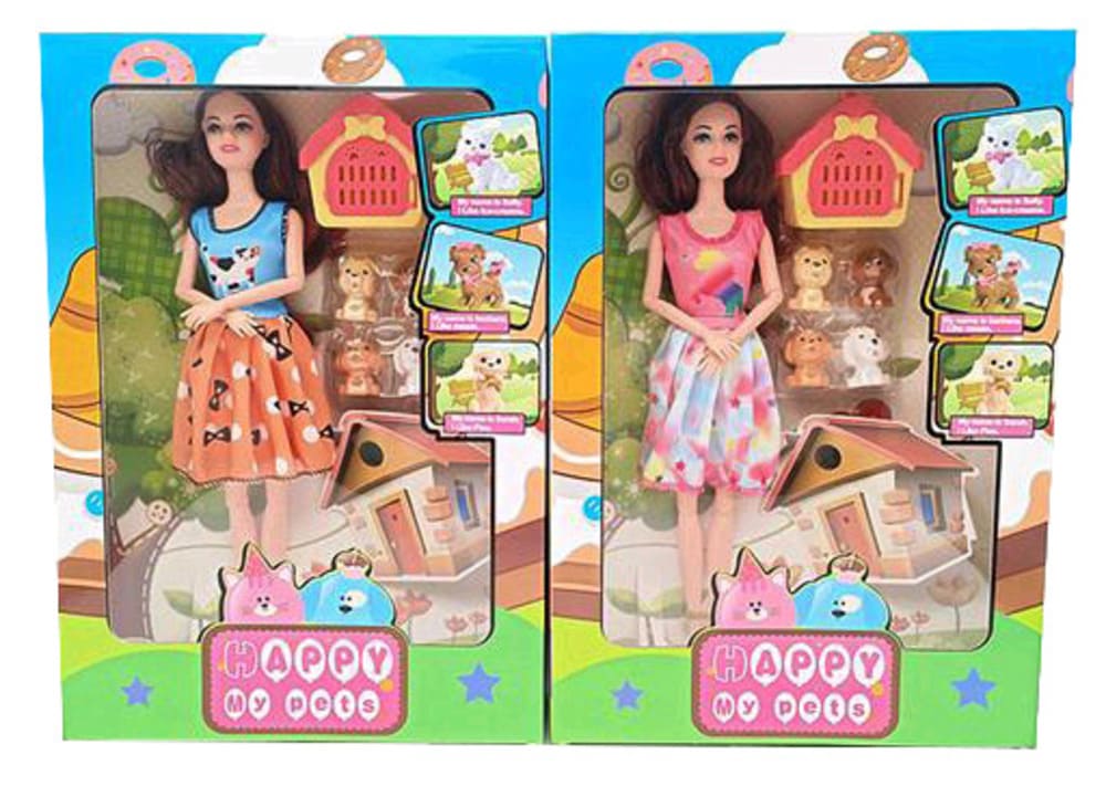 Muñeca canasto con accesorios