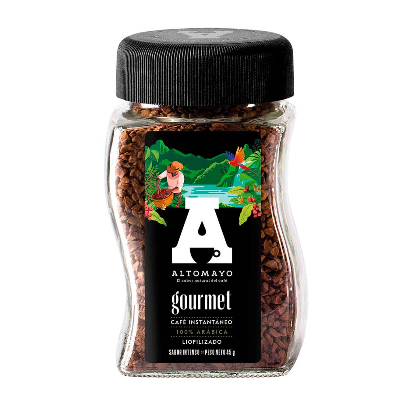 Café instantaneo Gourmet frasco 45 gr Altomayo