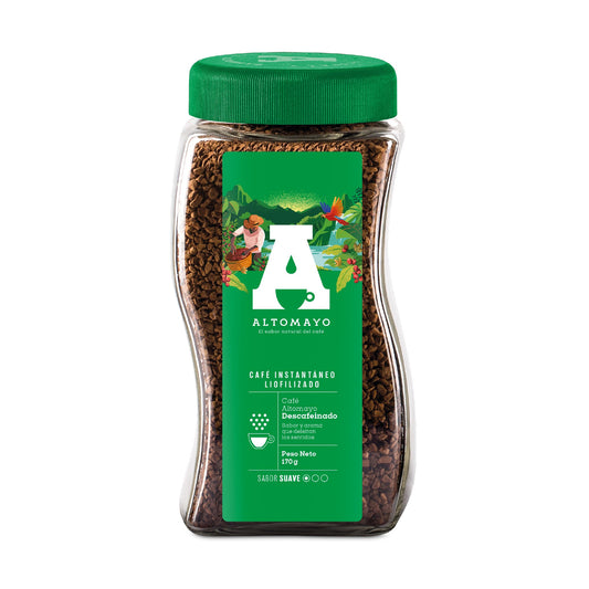 Café instantáneo descafeinado frasco 170 gr Altomayo