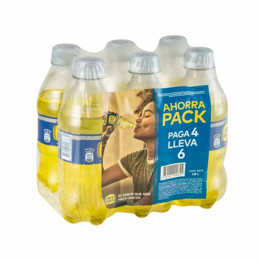 Gaseosa 300 ml pack x 6 und Inca Kola sin azúcar