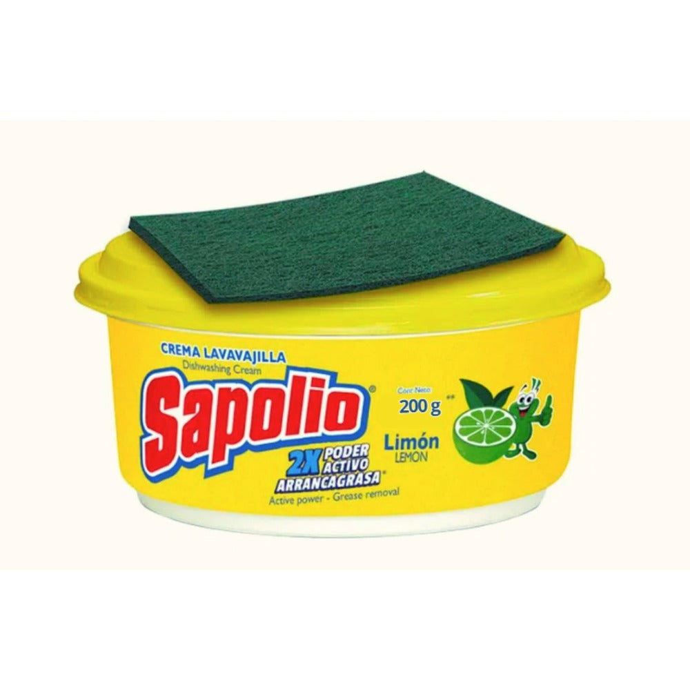 Lavavajilla crema limón 200 gr + esponja