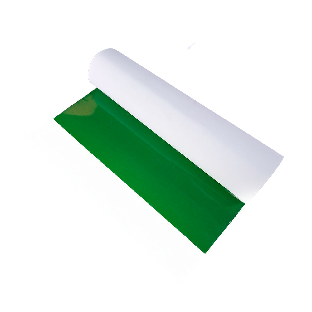 Cartulina plastificada verde navideño 5 und