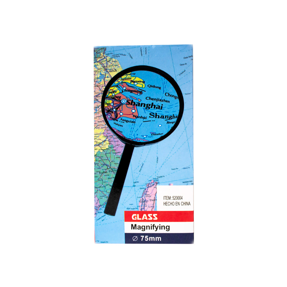 Lupa 75 mm mango plástico - escolar