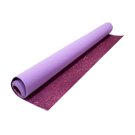 Microporoso 1.5mm glitter rosado 50cm x 70cm x 1 unidad
