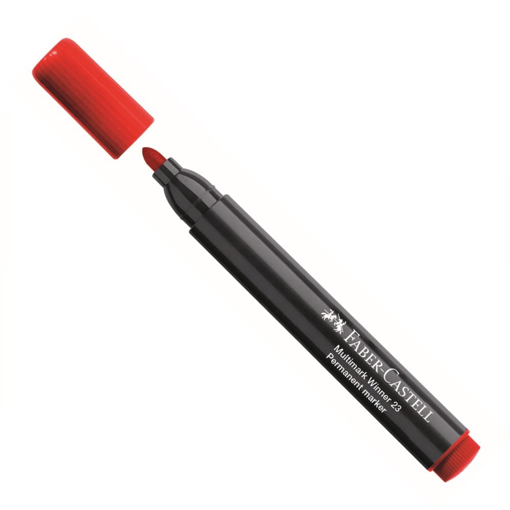 plumón permanente rojo winner 23 Faber Castell