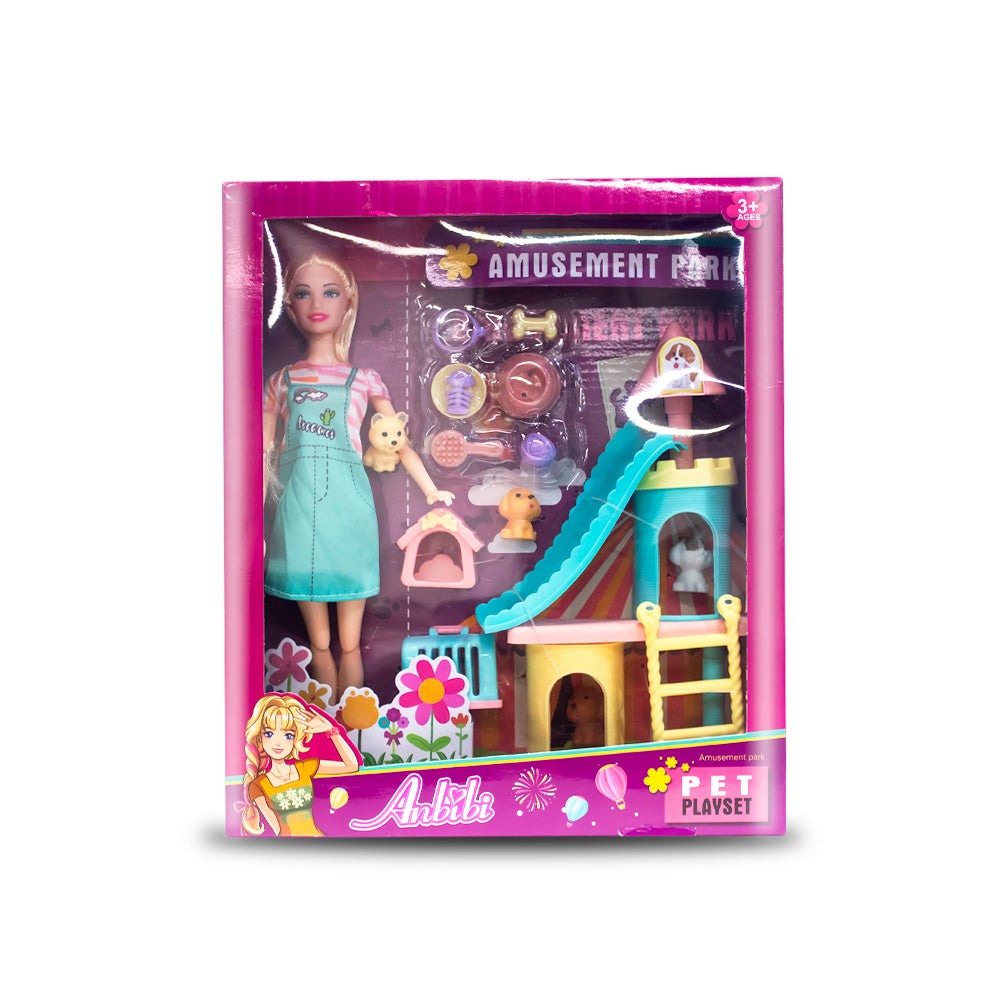 Muñeca parque de atracciones mascotas