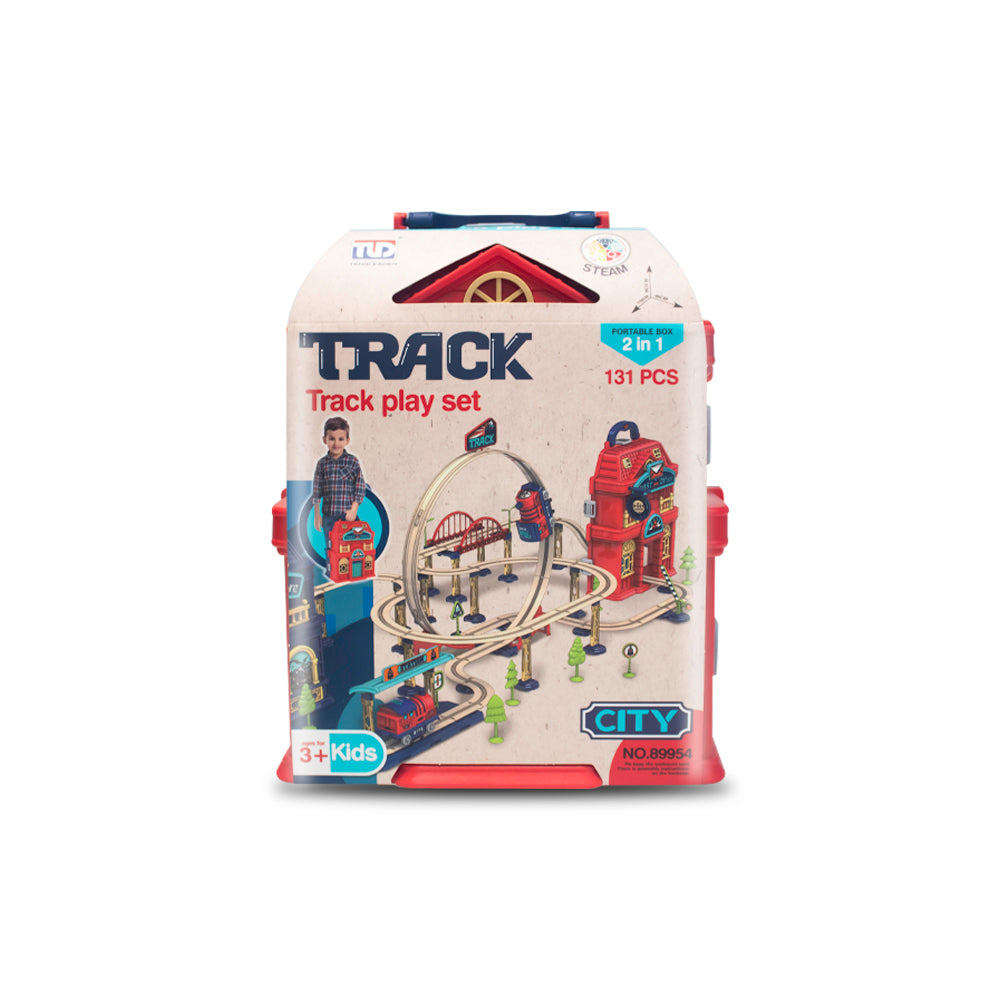 Caja de almacenamiento vía del tren