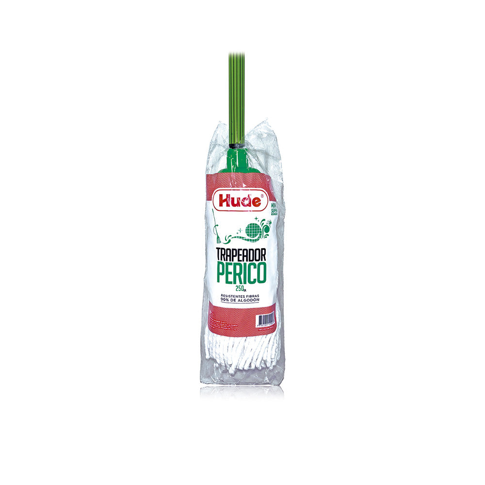 Trapeador (mopa) con palo perico verde Hude
