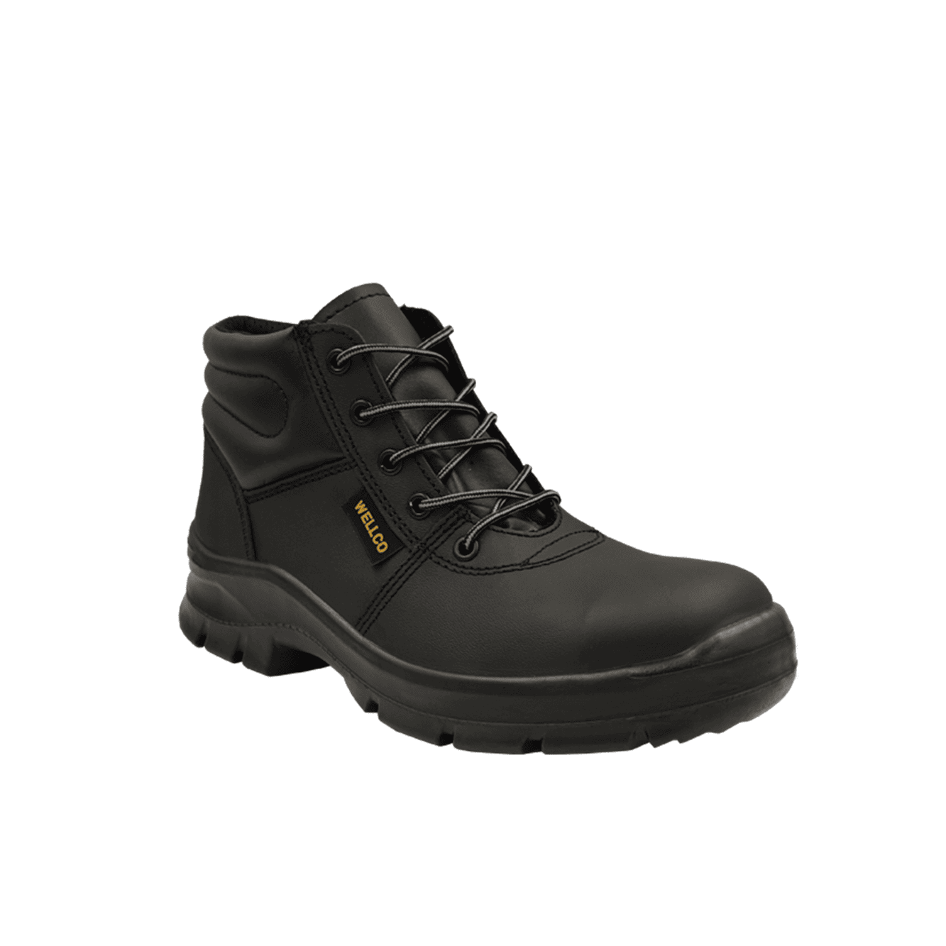 Botin negro punta de acero 242 PU talla 36 Wellco