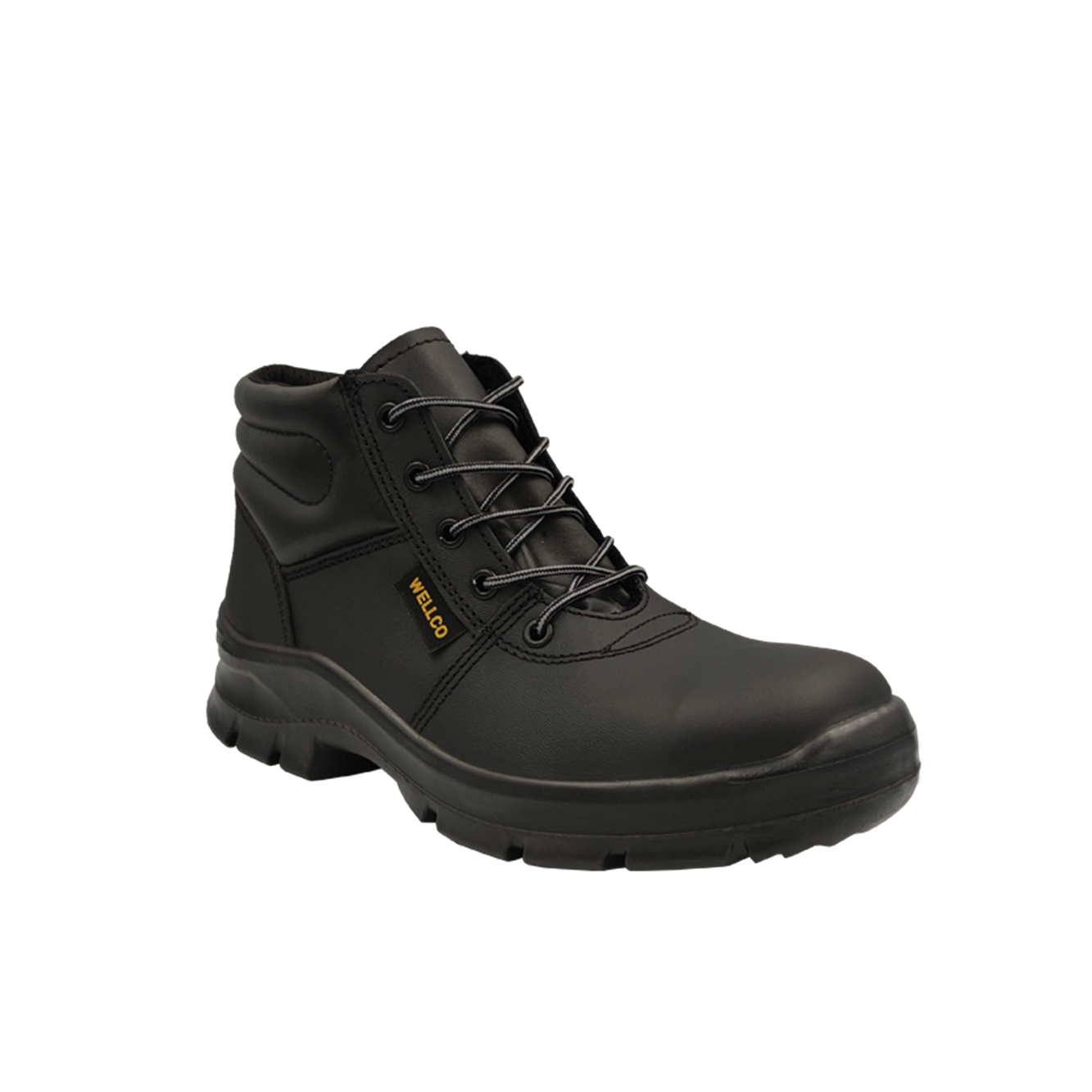 Botin negro punta de acero 242 PU talla 38 Wellco