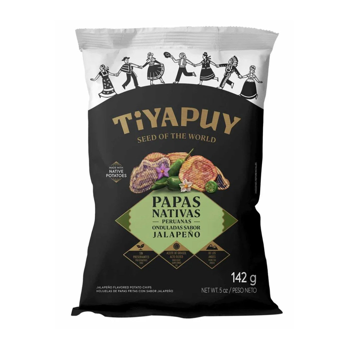 Papas nativas mixtas jalapeño 142 gr Tiyapuy