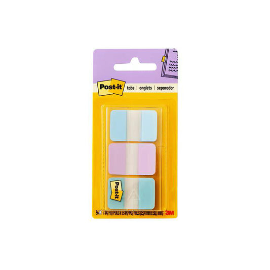 Banderitas adhesivas duras 1x1.5 pulgadas 3colores (36und) 686 pastel