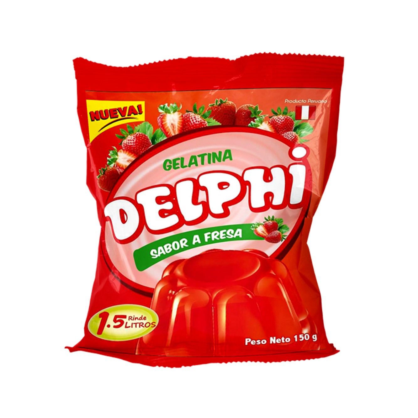 Gelatina de fresa 120 gr Delphi