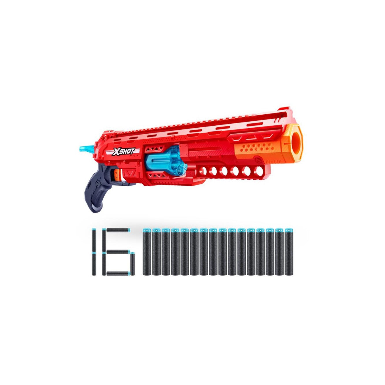 Lanzador de dardos caliber X-Shot incluye 16 dardos