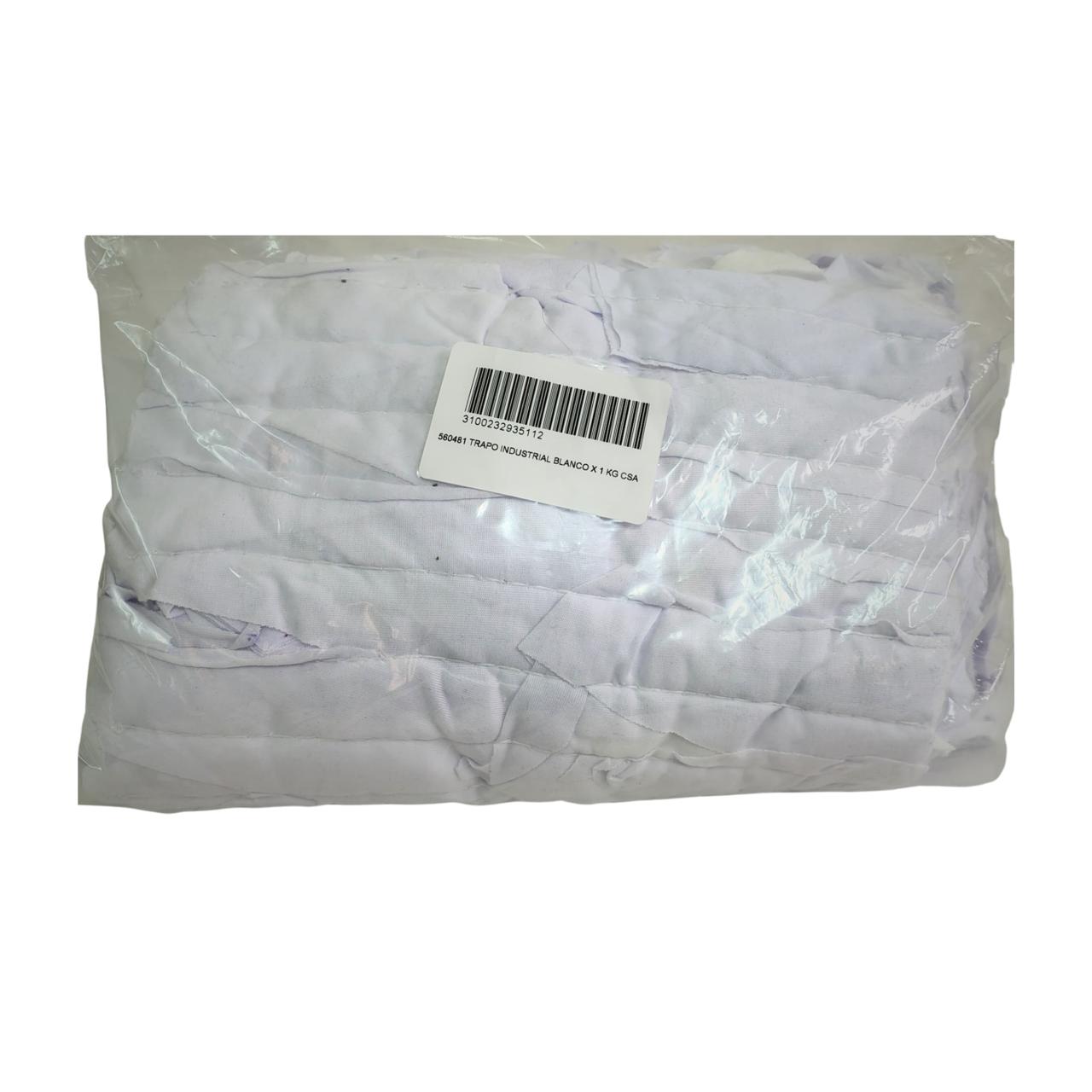 Trapo industrial blanco x 1kg CSA