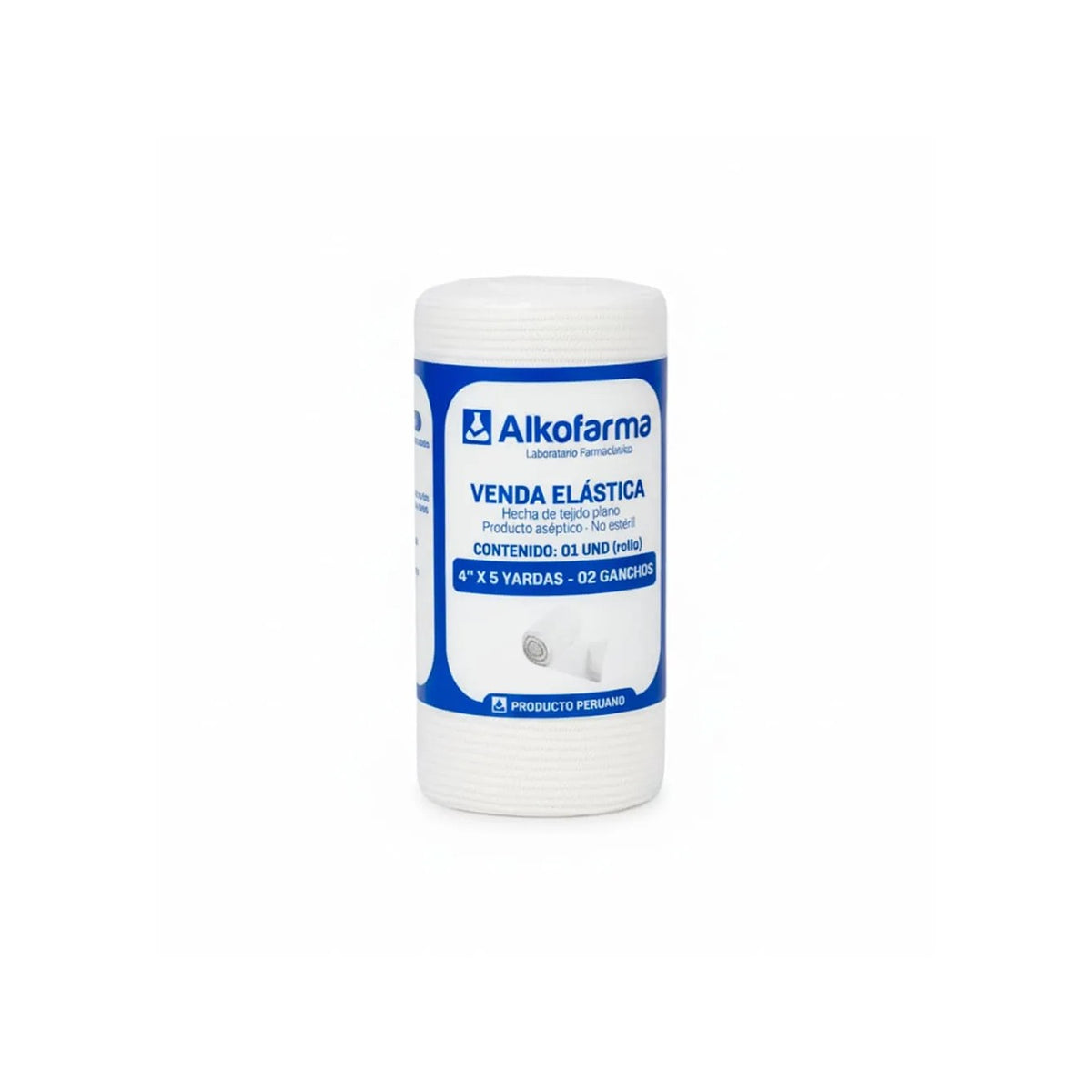 Venda elastica 4" x 5 yardas x1 und Alkofarma