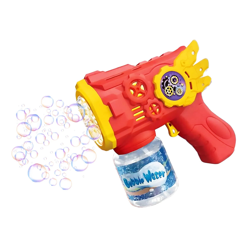 Pistola roja lanza burbujas