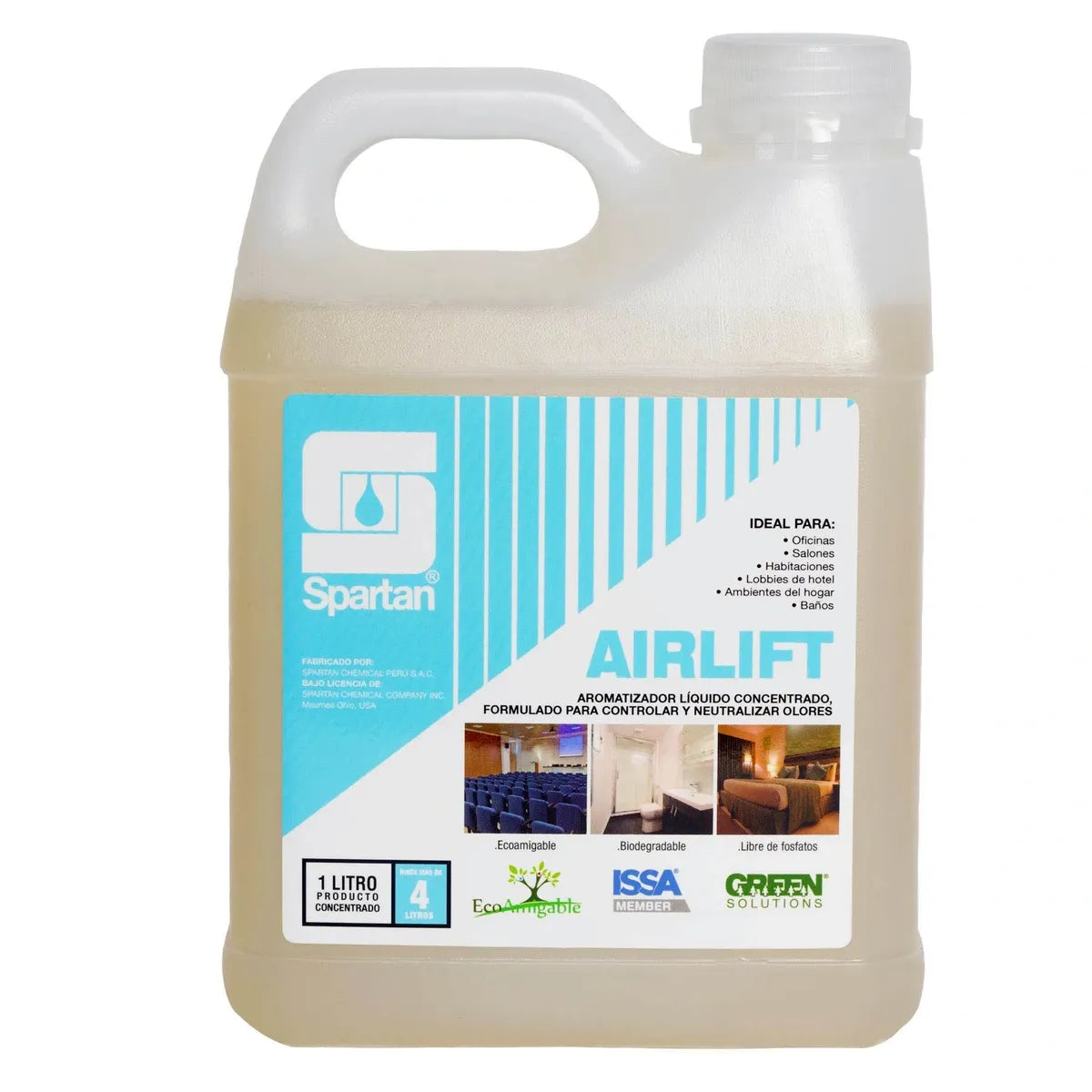 Ambientador sanitizante airlift cristal 1lt Spartan