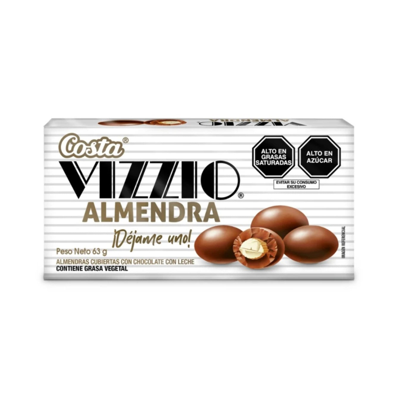 Chocolate con almendras vizzio 63 gr Costa