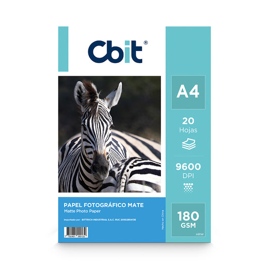 Papel fotográfico mate A4