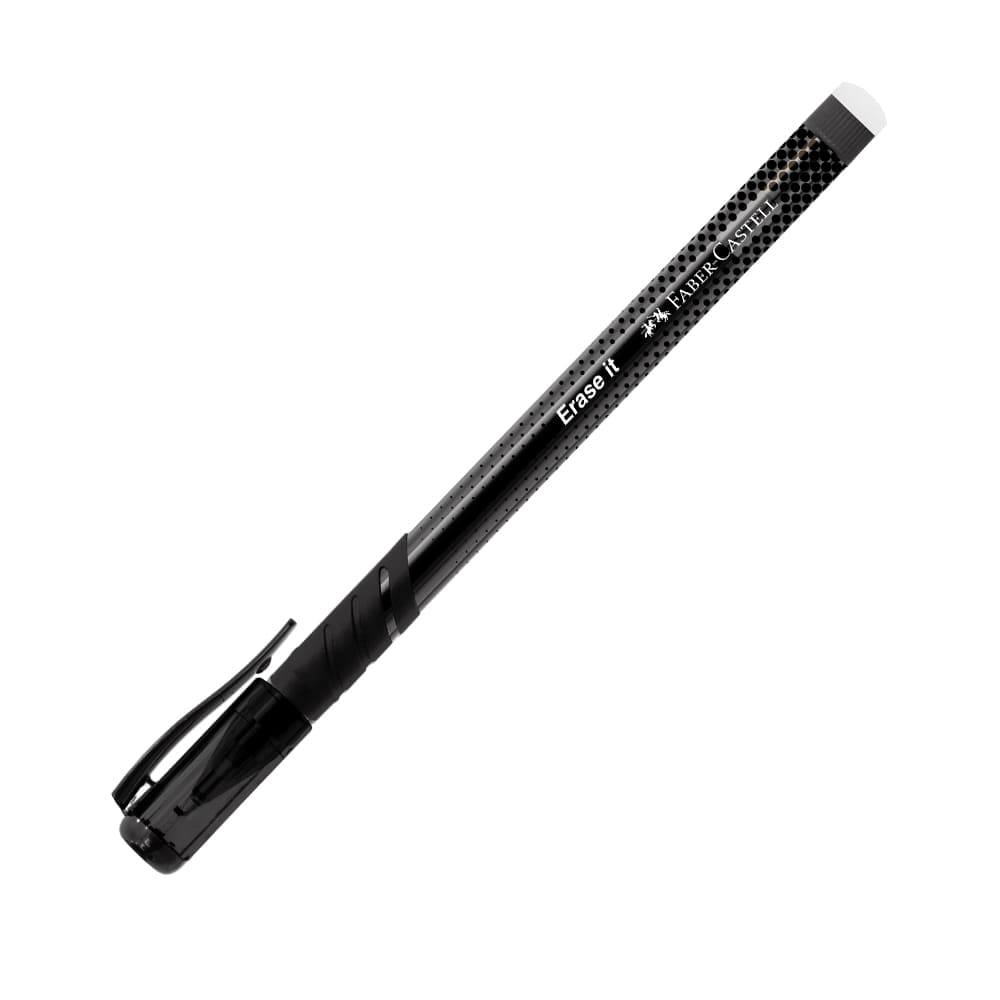 Lapicero borrable negro Erase IT Co Iny 0,7mm Faber Castell