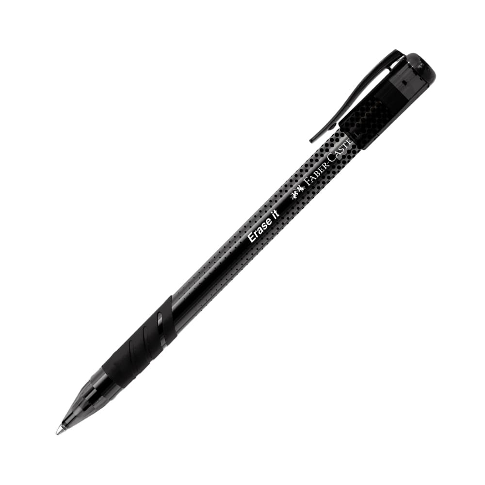 Lapicero borrable negro Erase IT Co Iny 0,7mm Faber Castell