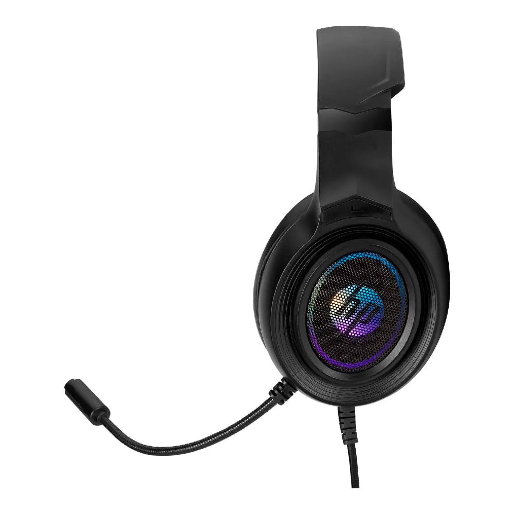 Audífonos on-ear 7.1 rgb USB-A 2 metros DHE-8008 HP