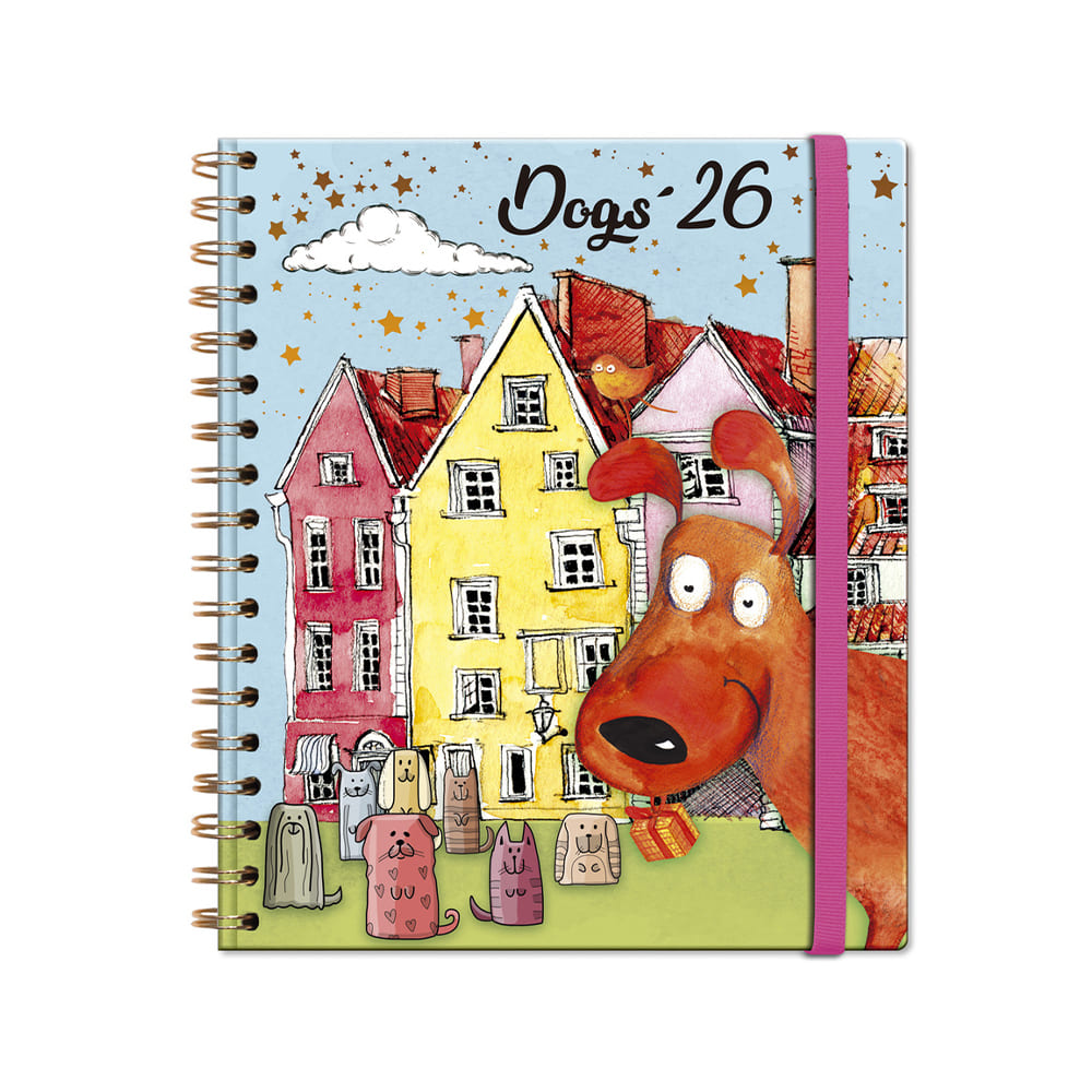 Agenda 2026 dogs escritorio semanal