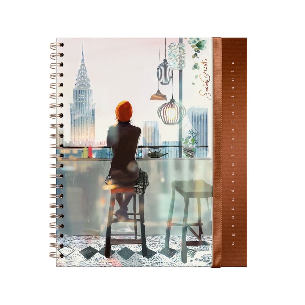 Agenda 2026 Sophie escritorio diario espiral