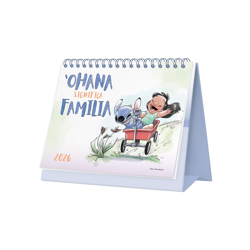 Calendario de escritorio 2026 Stitch