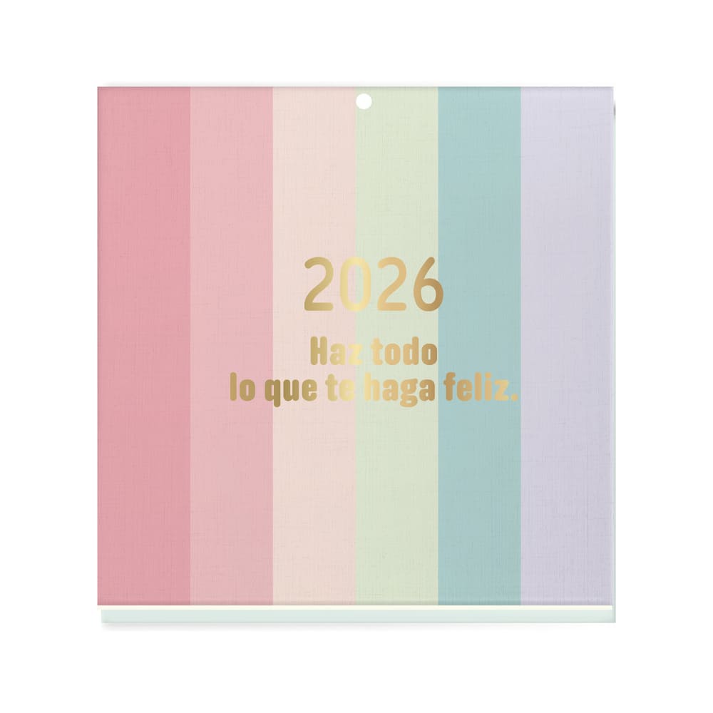 Calendario de pared 2026 pastel