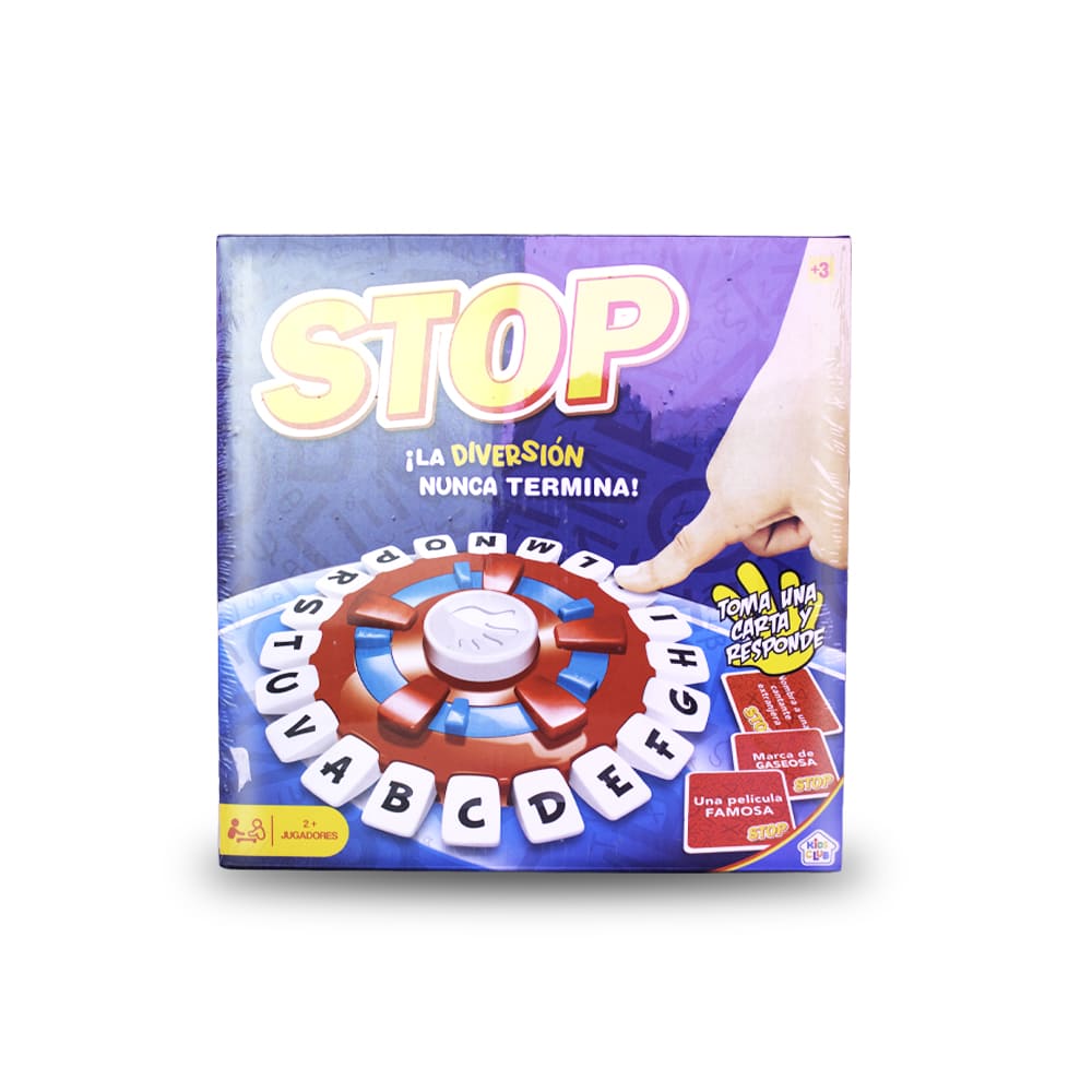 Juego de mesa stop rojo